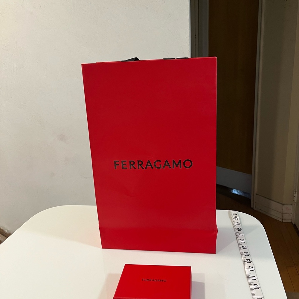 Salvatore Ferragamo Red Bag and Empty Box